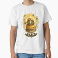 Zen Burger Funny Meditating Cheeseburger Vintage Food Graphic by irfanshikh