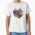 American Flag Deer Patriotic by RawEdgeStudios
