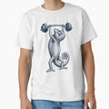 Vintage Chameleon Weightlifting Deadlift Gym Animal Lover by DoodleTortle