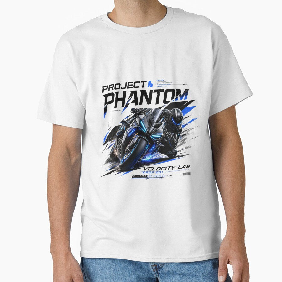 PROJECT PHANTOM | Original Hyper Sport Motorcycle Streetwear Graphic by AtomicThreadCo