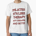 Pilates It'S Like Therapy But Cheaper And Better Red Rhinestone by TheIconSmith