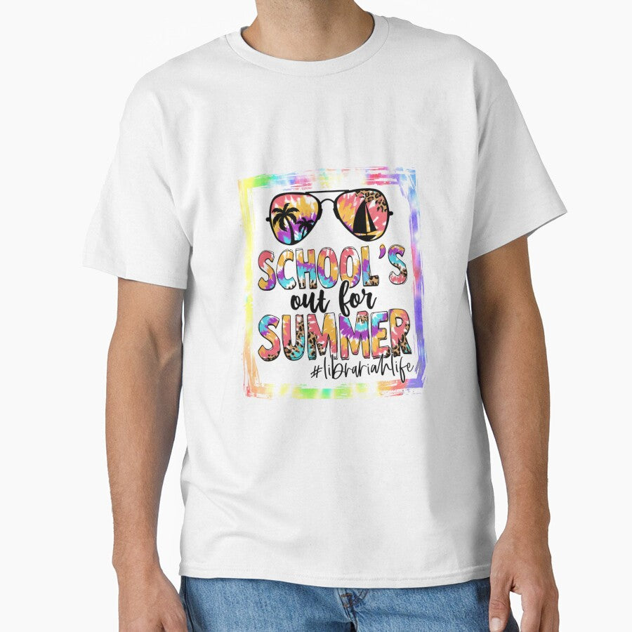 LIBRARIAN SCHOOLS OUT SUMMER TIE DYE LAST DAY OF SCHOOL by sobriowslen