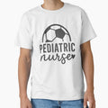 Minimalist Pediatric Nurse Soccer Logo by Giuggimade Unisex , , , Long Sleeve Tee