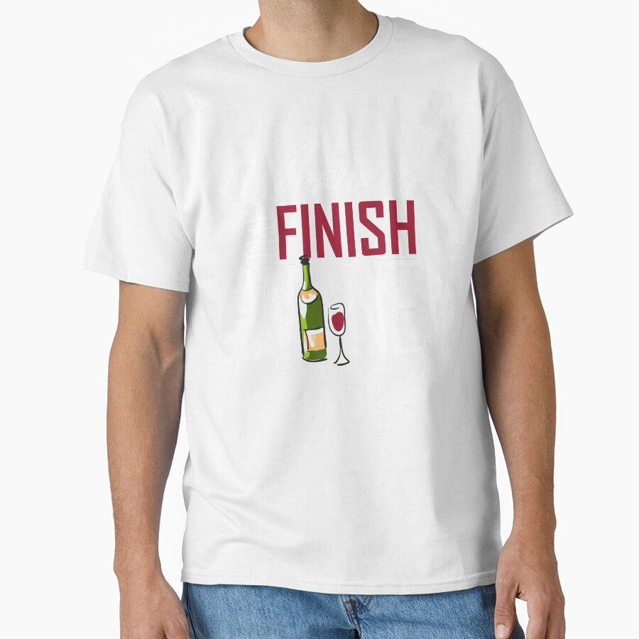 Wheres the Finish Wine marathon runner cross country gift by hadleydesigns