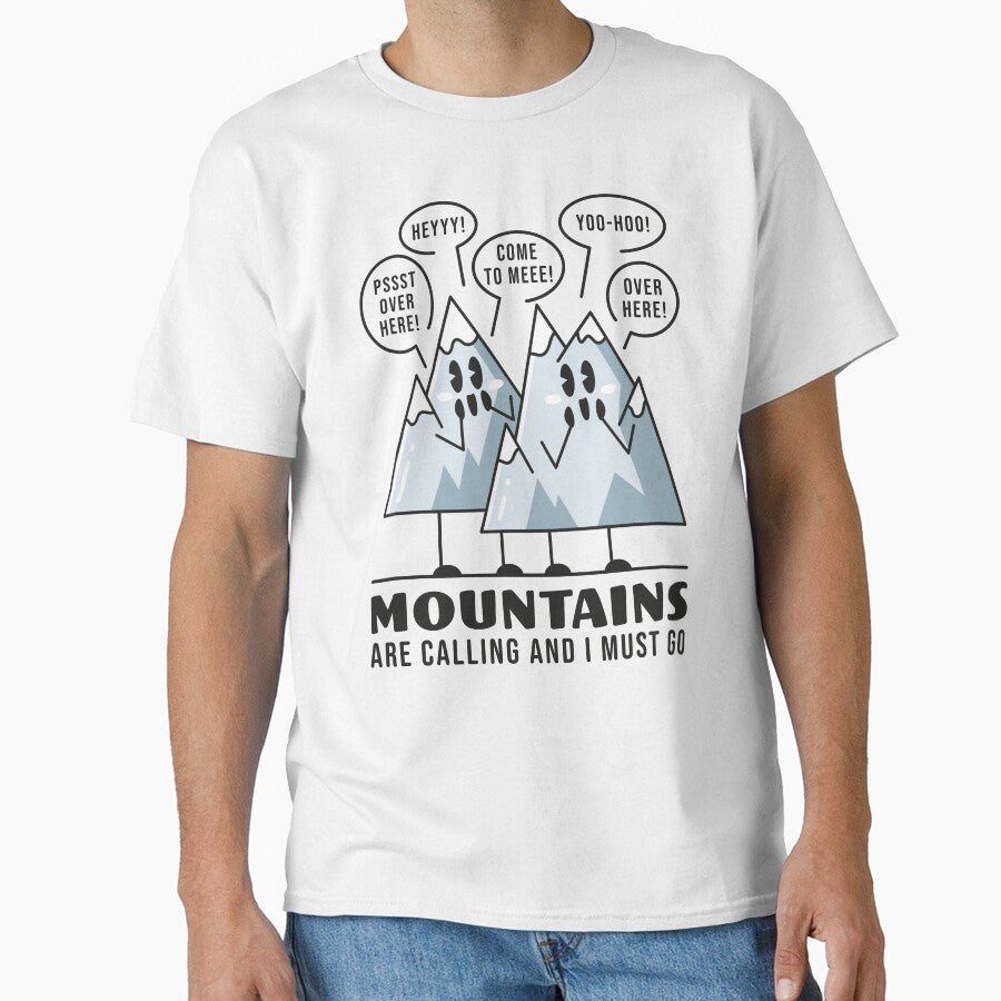 Mountains Are Calling Pun by Maud Tee Art