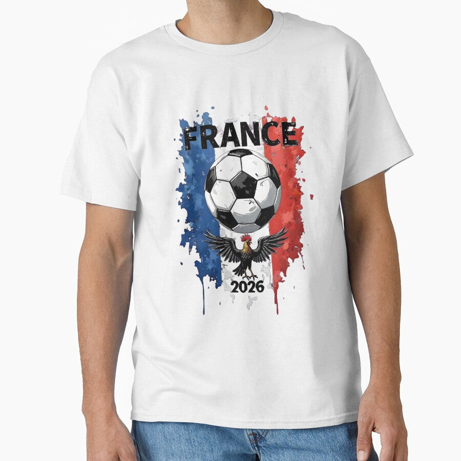 France Football 2026 French Rooster Soccer Supporter Art by bigfamilytee Unisex , , , Long Sleeve Tee