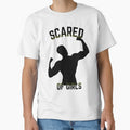Scared Of Girls Gym Bro Meme Shirt - Funny Bodybuilding Pump Cover, Vintage Lifting Tee by AuraInkCo