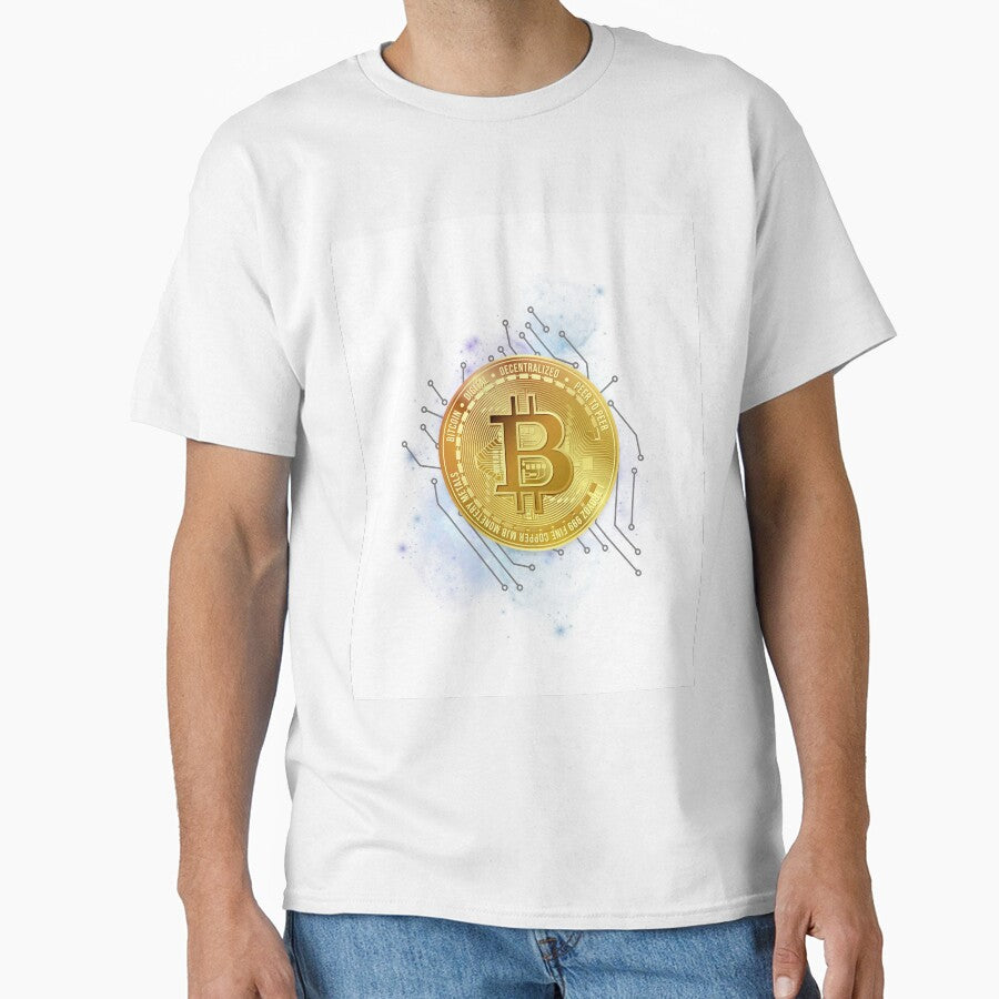 Crypto Bitcoin Wall Art by Gaynor Burrows