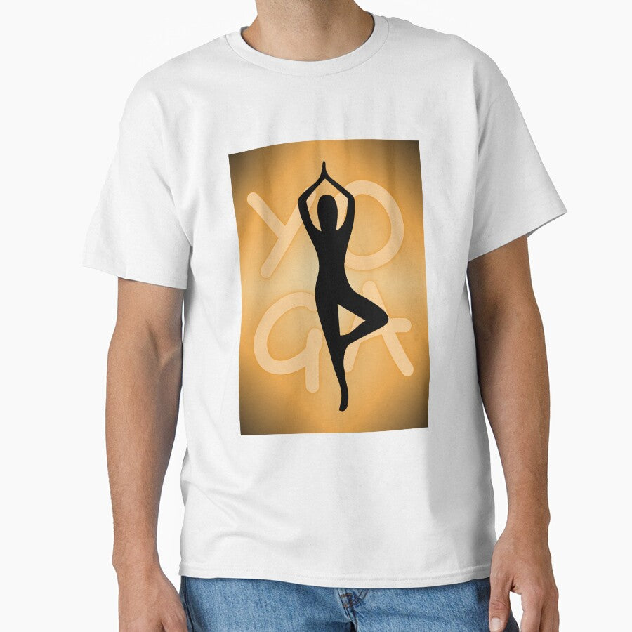 Yoga Pose Neon Orange Yoga Lettering by SoccaTamam