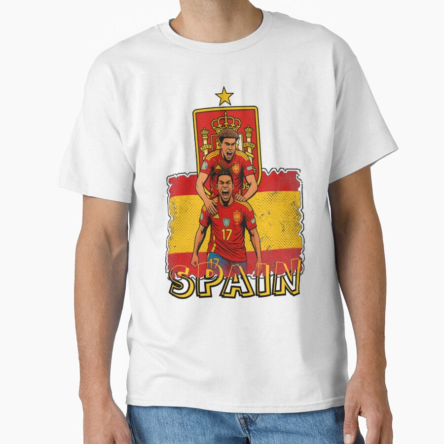 Spain Football Champions Retro by re2m Unisex , , , Long Sleeve Tee