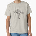 Contour Line Yoga-Crane Pose 1 by FranksArtWorld