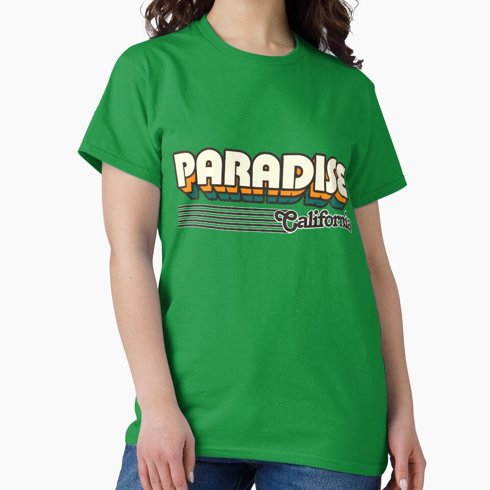 Paradise, California | Retro Stripes by retroready