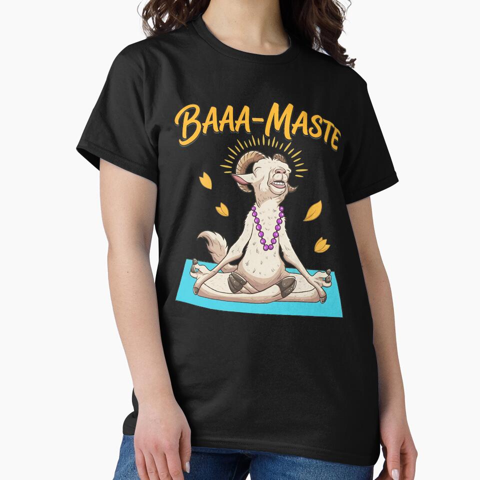 BAAA-MASTE Funny Goat Yoga Meditation by Polycarz