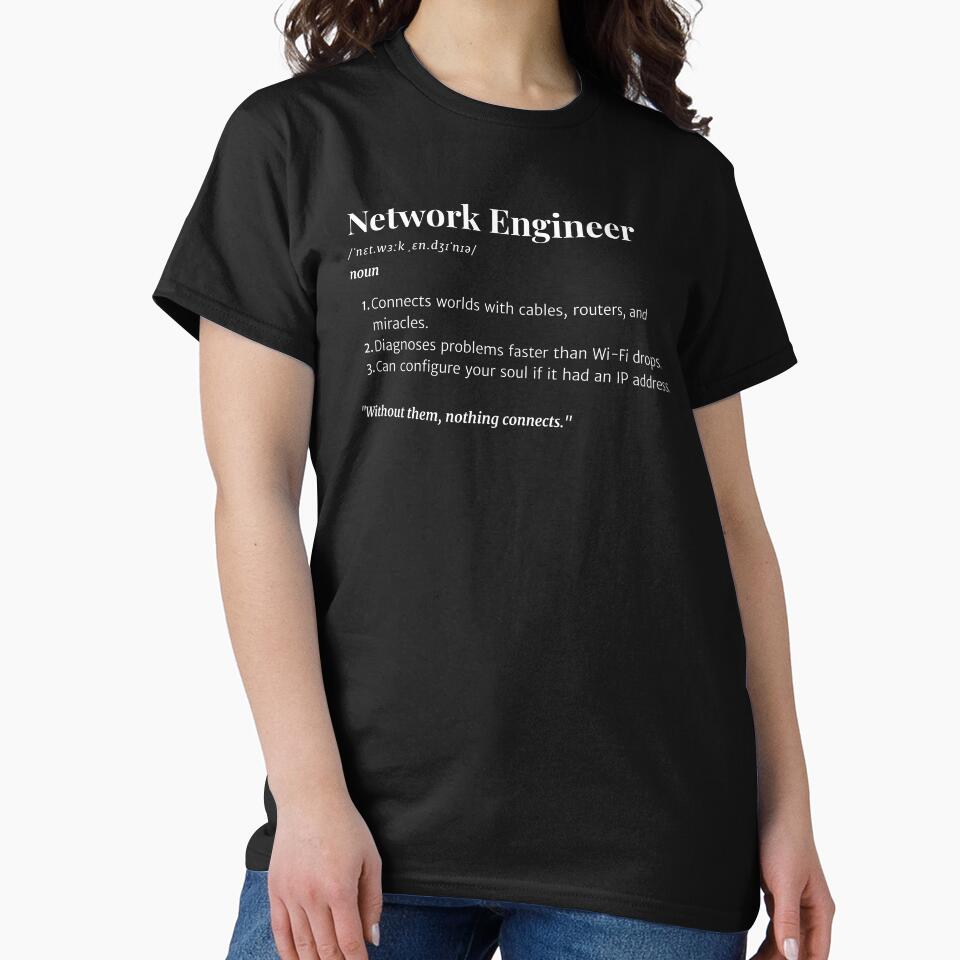Network Engineer Definition | Funny IT Gift for Tech Professionals by Yuli Club