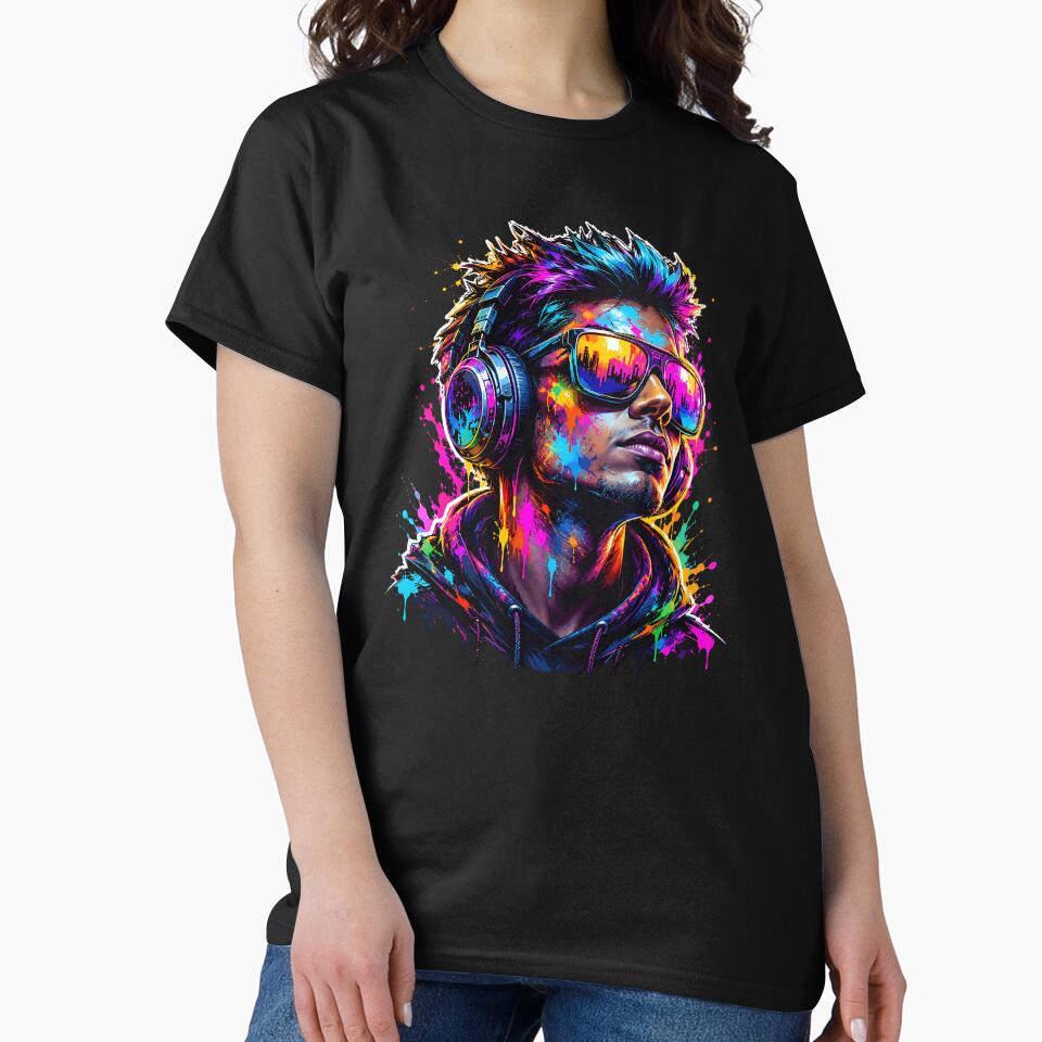 Neon DJ Portrait – Festival Graffiti Legend by RH Design Lab