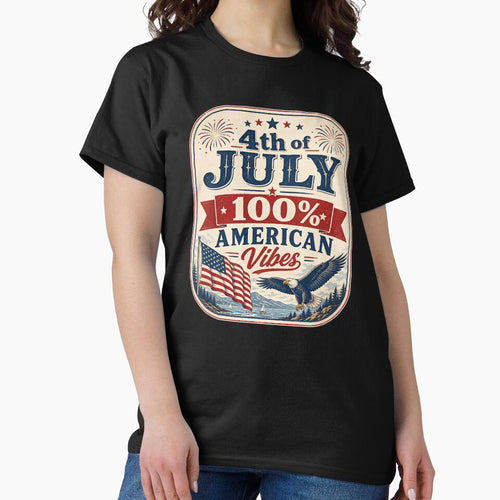 4th of July, 100% American Vibes by FreshPixelArt