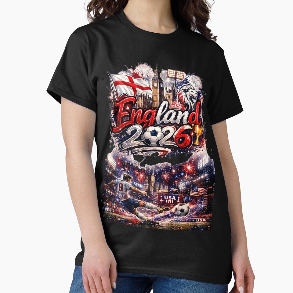 England World Cup 2026 UK Soccer Merch | Football Fan Gear |England Sports Apparel Tee | England independence Day |Soccer worldcup ChampionshipSoccer World ver 1 by CosmicNook1