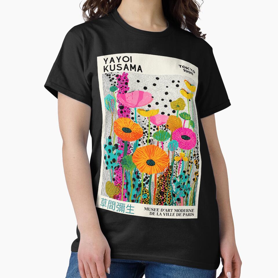 Yayoi Kusama Tokyo 1998 Colorful Flowers Dots Wall Art, Psychedelic Kusama Floral Art by Susanspy007