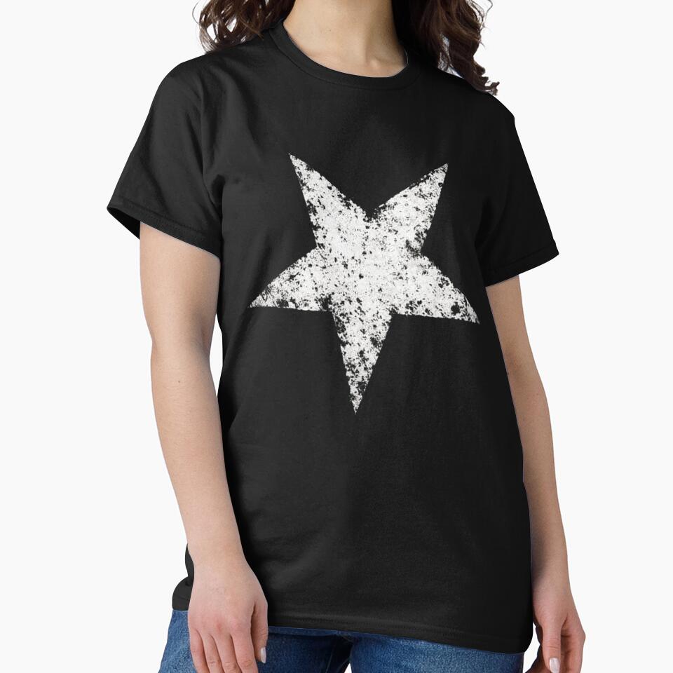 Vintage Distressed Grunge Star Aesthetic Art - Inverted by Dragonmotor Media