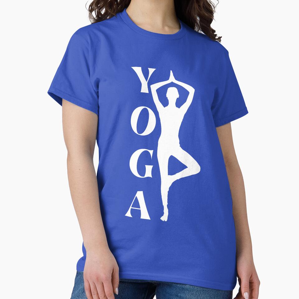 Yoga Tree Pose T-Shirt Minimalist Yoga Lover Gift Zen Wellness Tee by oonproducts