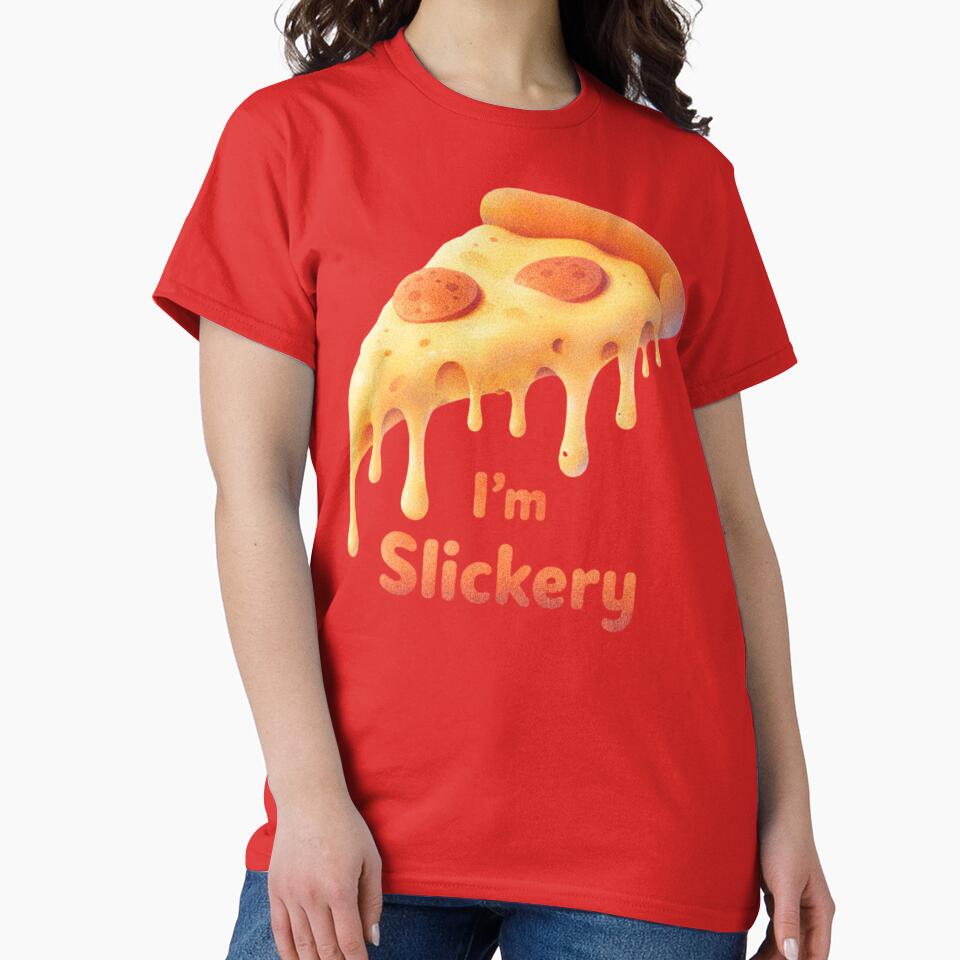 Cheesy Slice of Pizza with Cheesier Slogan by ShindigiddyDog