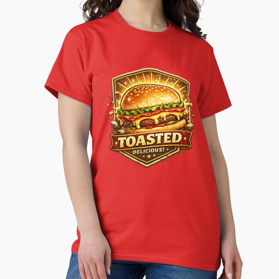 Toasted Delicious: Premium Badge Burger Excellence Gold Standard by irfanshikh