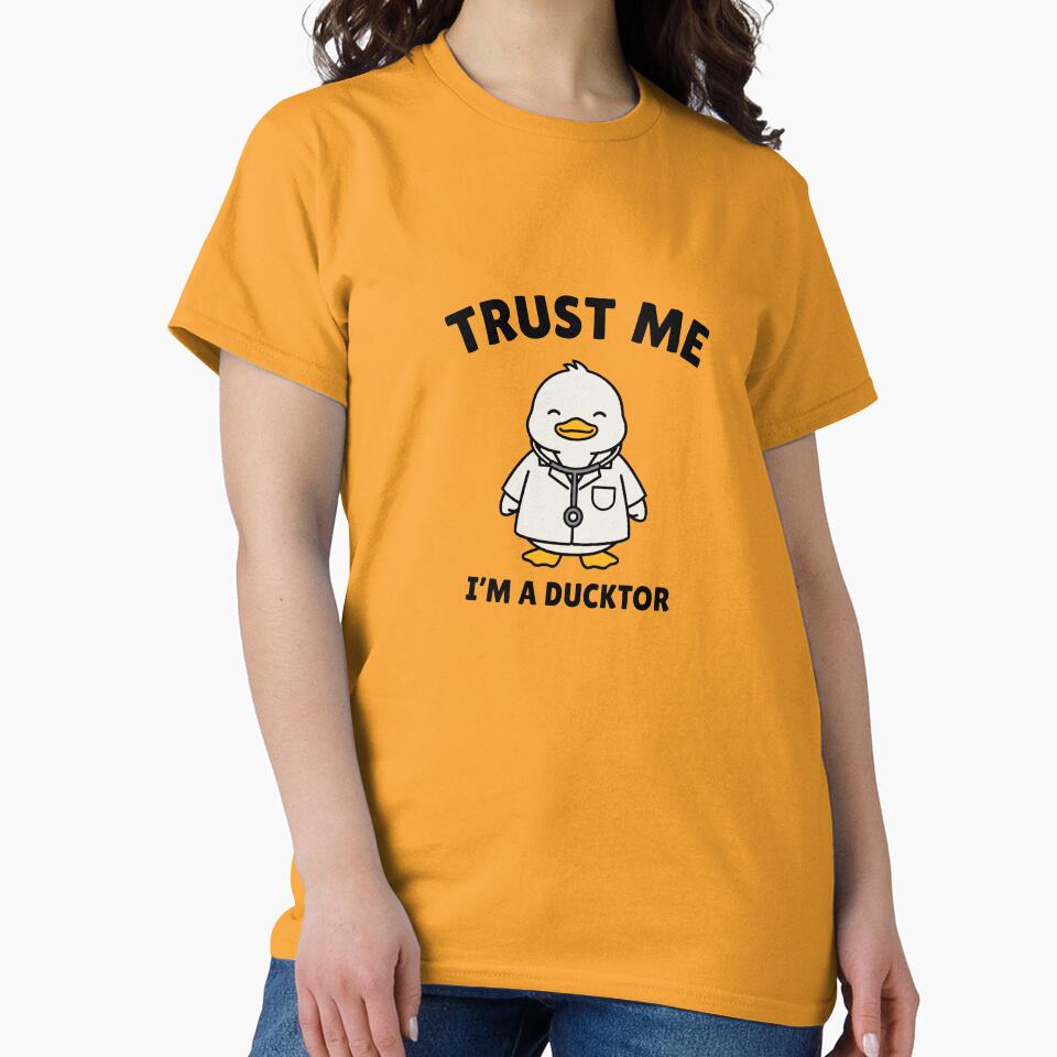 Trust Me Im A Ducktor - Funny Duck Doctor Pun by Enea Kelo