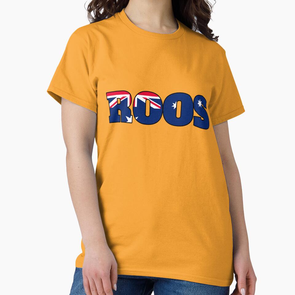 Australia Soccer Fan Shirt - Roos by Hamlet & Sons Unisex , , , Long Sleeve Tee