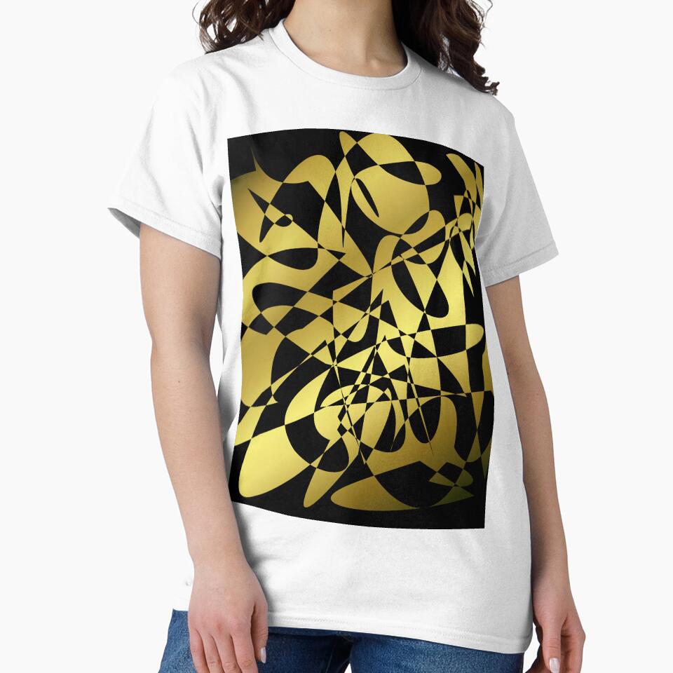 Golden Abstract painting by CryptoEnths