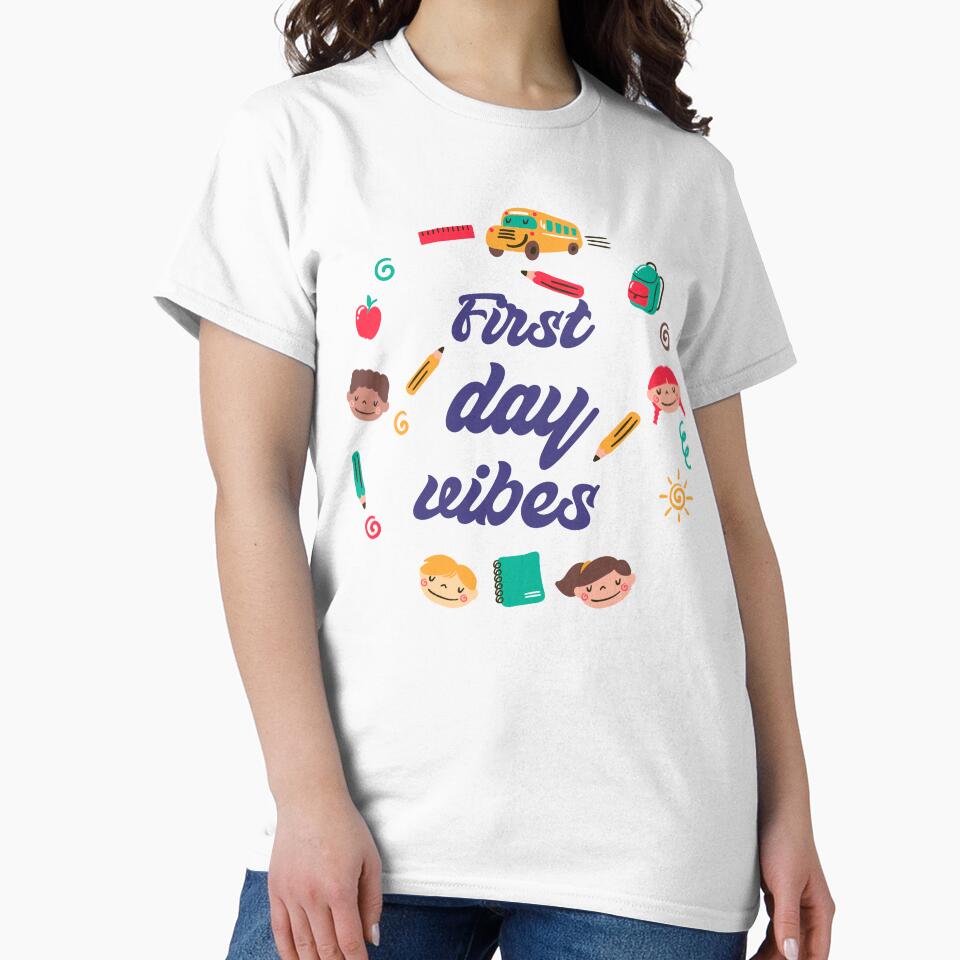 First Day Vibes – Cute Back to School Design by Soukito