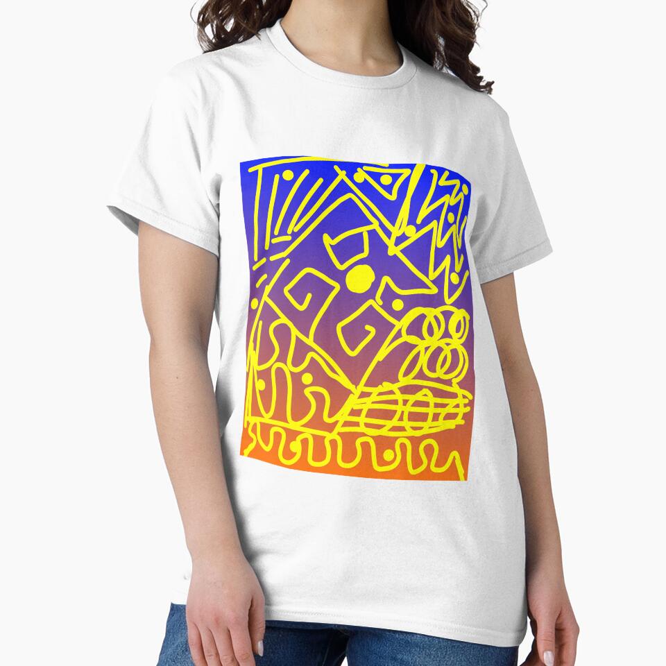 Modern abstract pattern t-shirts by UnshieldArt