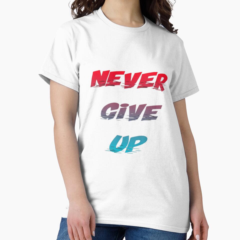 Never give up gym motivation workout motivation illustration premium design by truemoneyman