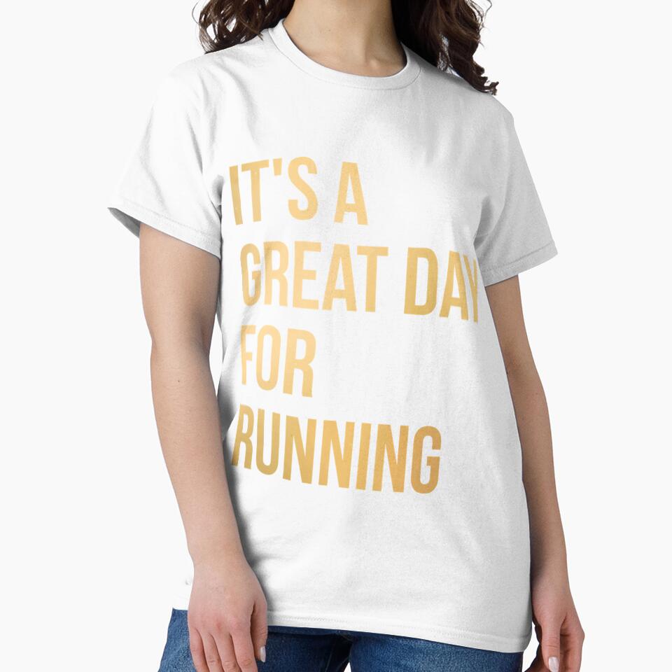 It's a Great Day for Running in Gol| Perfect Gift by sherricam