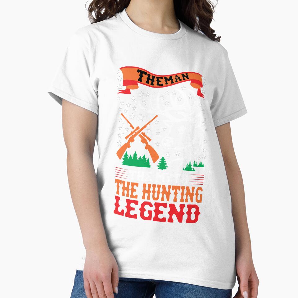The Man The Myth Hunting Legend Loving Hunting Evolution of Hunter Only Talent Hunting Funny Hunt Gift Premium Apparel Funny Holiday Xmas by DesignByHeartUK