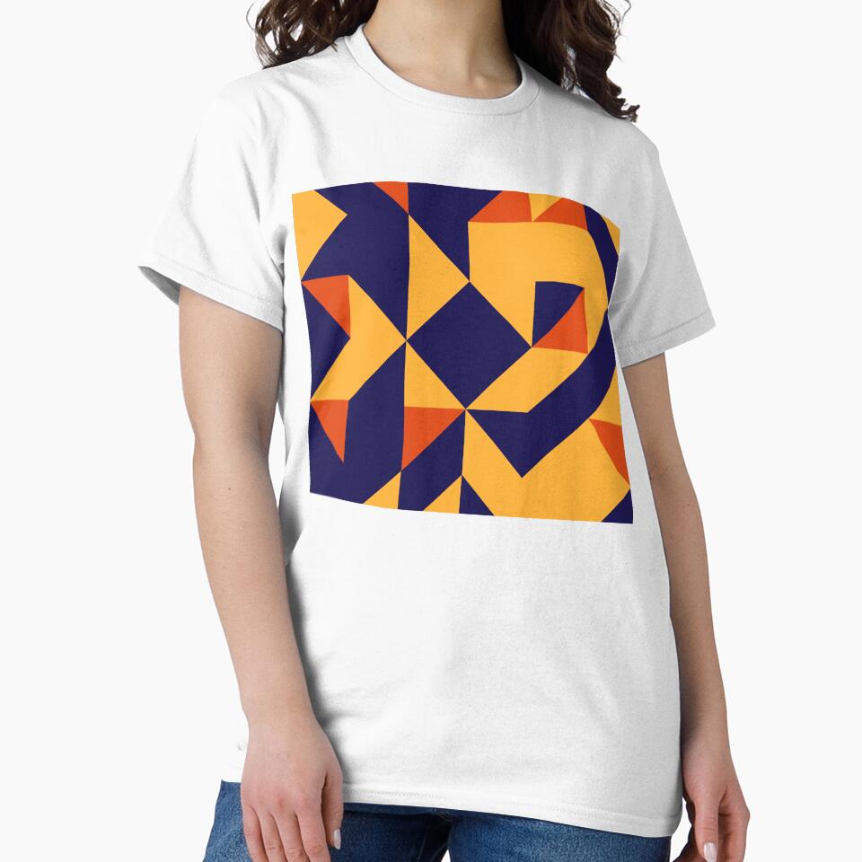 Blue, Yellow and Orange Abstract - Pattern by Designs2Excite