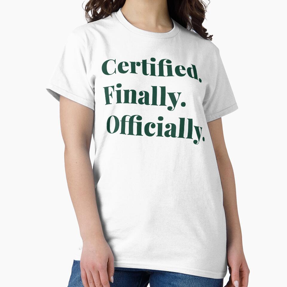 Certified Finally Officially School Psychologist Gift by 2SDFromFine