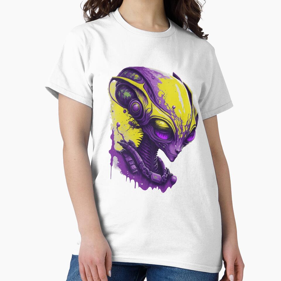 Alien Purple by 3rd Eye Perceptions Unisex , , , Long Sleeve Tee