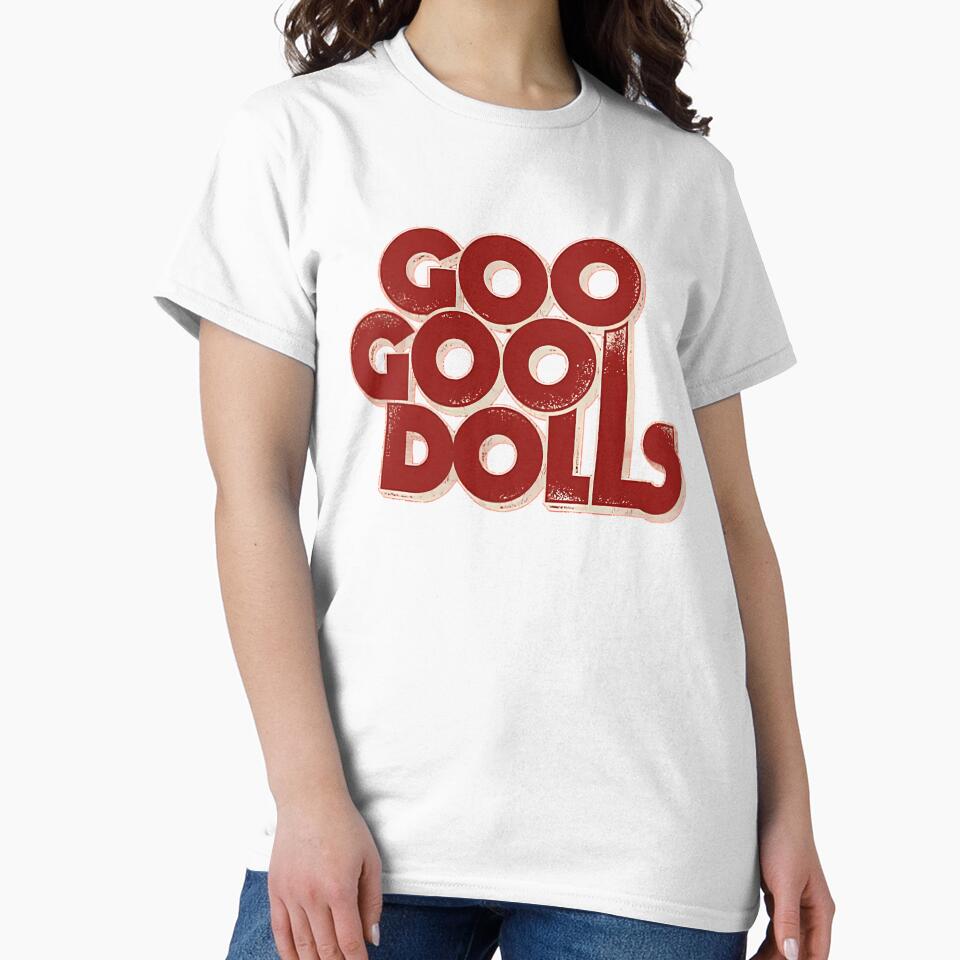 Blackwhitereddesign Goo Goo Dolls Logo Band Classic by Montescie