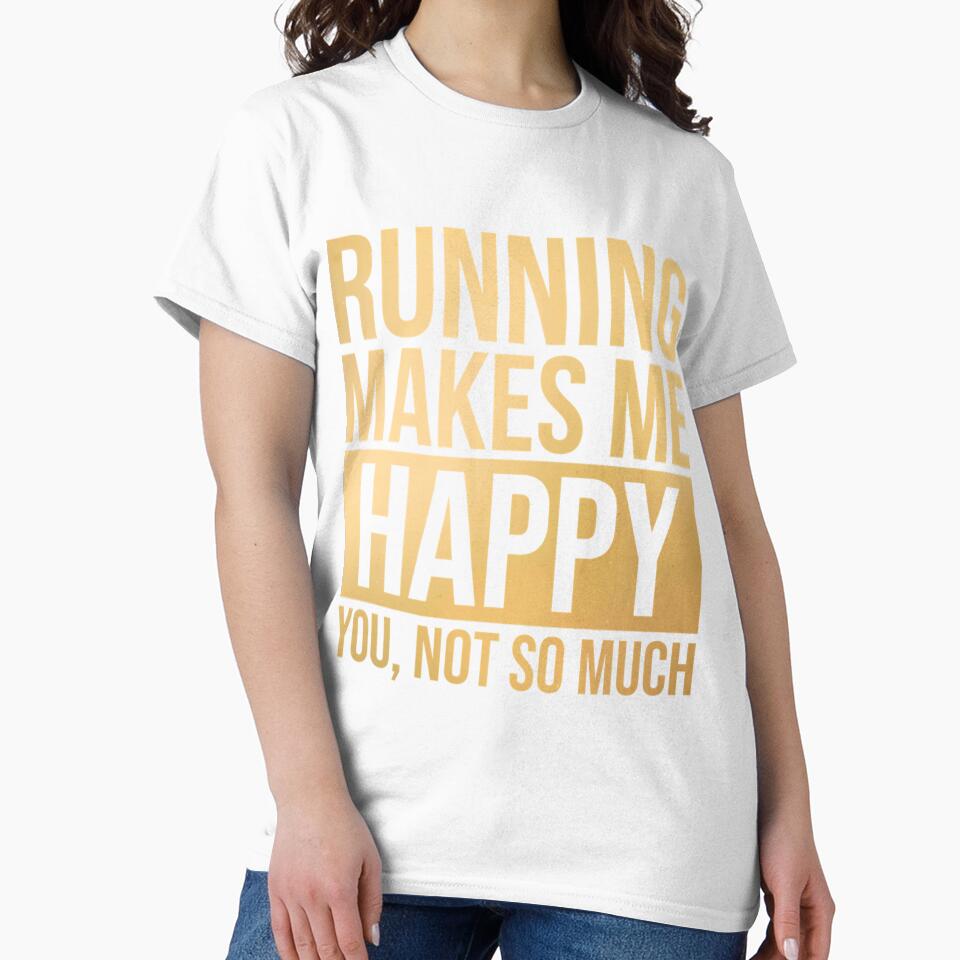 Running Makes Me Happy in Gol| Perfect Gift by sherricam
