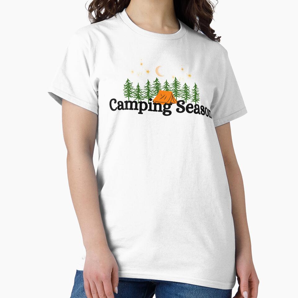 Camping Season, Tent With Night Sky by HoppingCreation