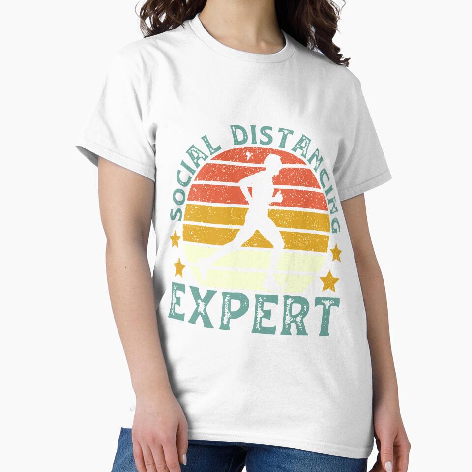 Funny Running Social Distancing Expert by DreamColor