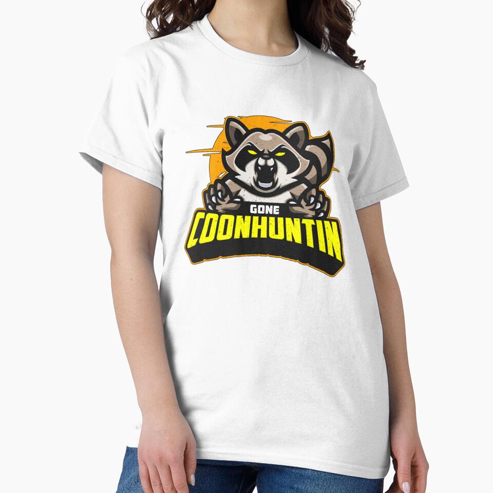 Gone Coonhuntin Loves Coon Hunter Coonhound Raccoon Hunting by taaddison50