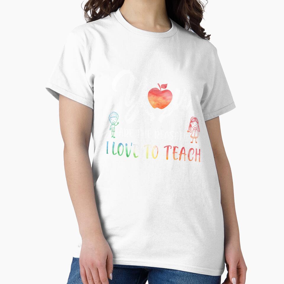 You Are The Reason I Love To Teach Funny Teacher Gifts by Brittingham
