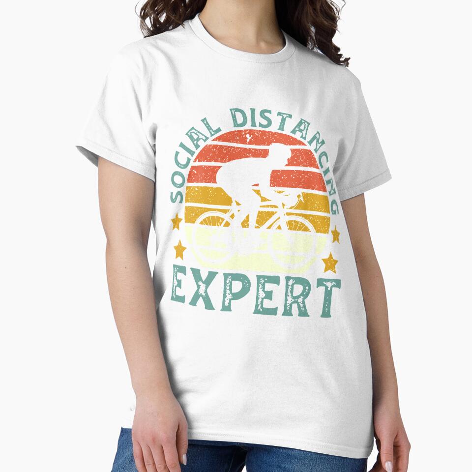 Retro Cycling Social Distancing Expert by DreamColor