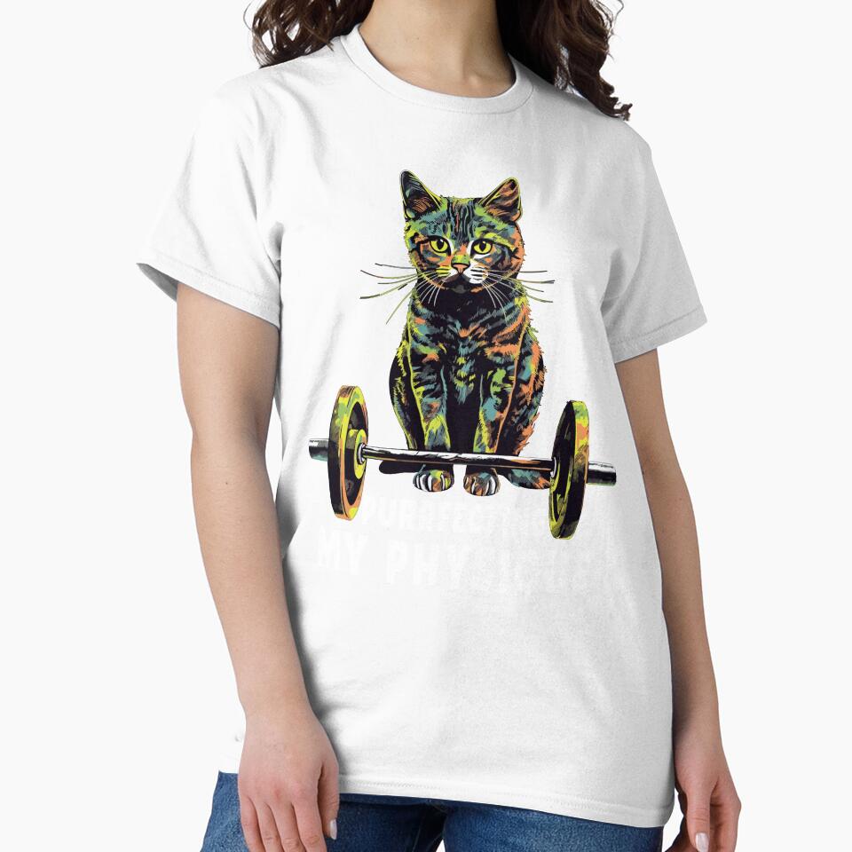 Gym, Workout or Fitness Gift Funny Cat in a Gym by KsuAnn