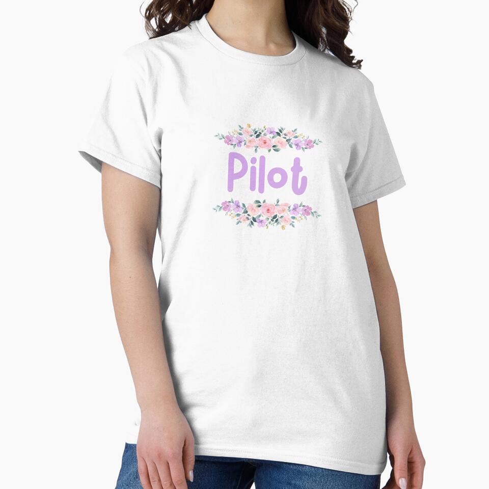 Purple Flower Pilot Name Label by NormadWorld