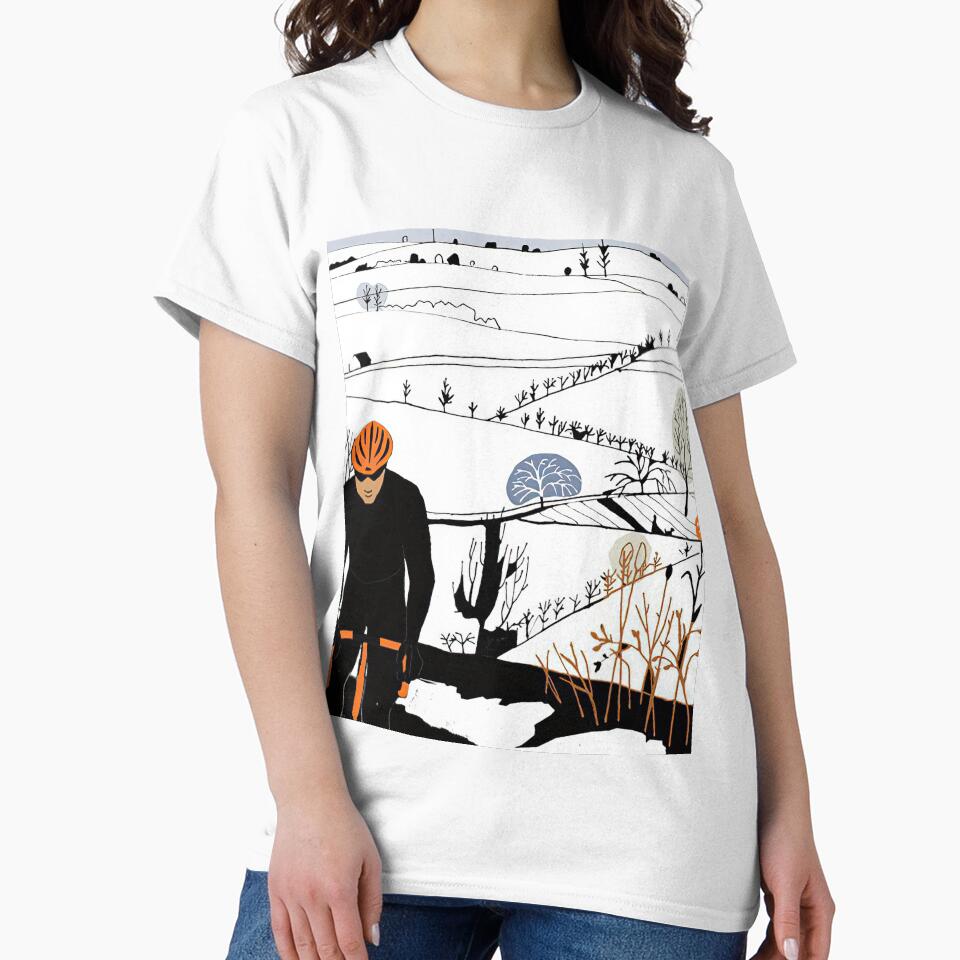 Cyclist In Black Suit Illustration by AverilArt