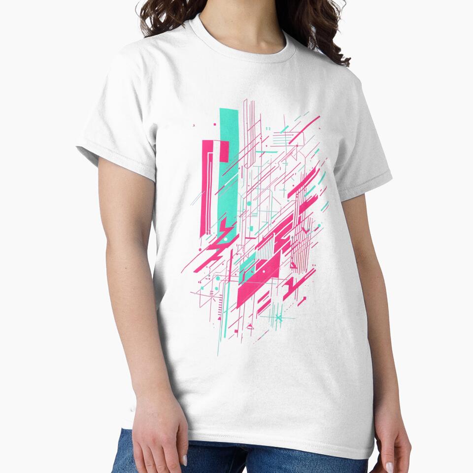 Neon Cyber Circuit Burst by PalmixArt