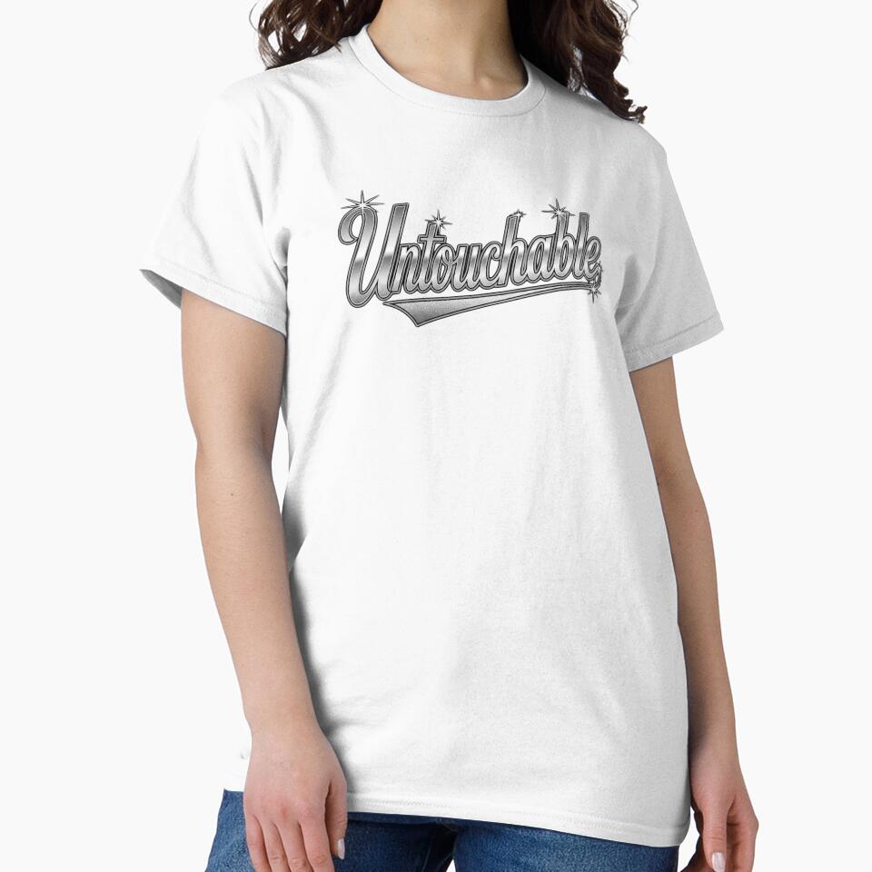 Untouchable Chrome Varsity Typography | ITZY Inspired Y2K Design by Meivelle