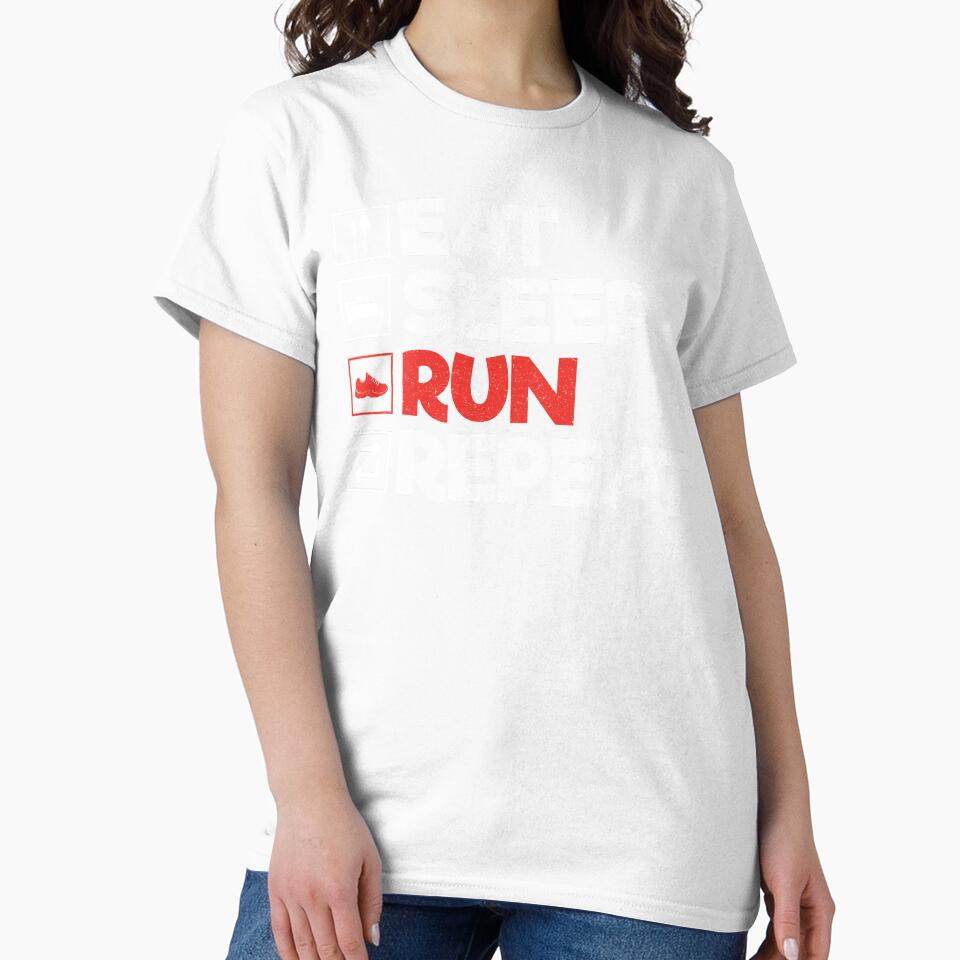 Eat Sleep Run Repeat: Funny Running Athletic Runner by Adexyl